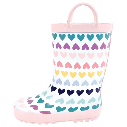 Hudson Baby Rain Boots, Pastel Hearts