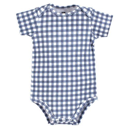 Hudson Baby Cotton Bodysuits 3-Pack, Gentleman Bear Suspender