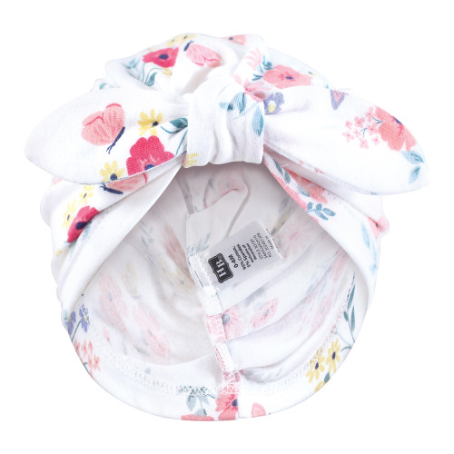 Hudson Baby Turban Cotton Headwraps, Butterfly Floral