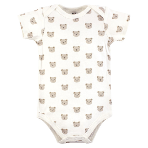Hudson Baby Cotton Bodysuits 3-Pack, Cozy Cutie