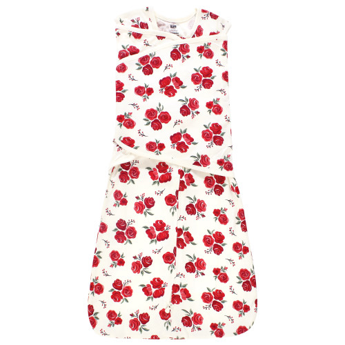 Hudson Baby Convertible Swaddle Sleep Sack, Red Rose