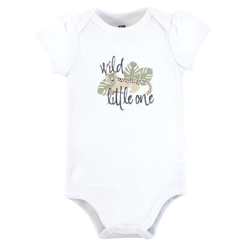 Hudson Baby Cotton Bodysuits 3-Pack, Wild Cheetah