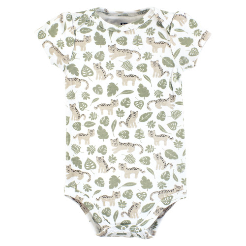 Hudson Baby Cotton Bodysuits 3-Pack, Wild Cheetah