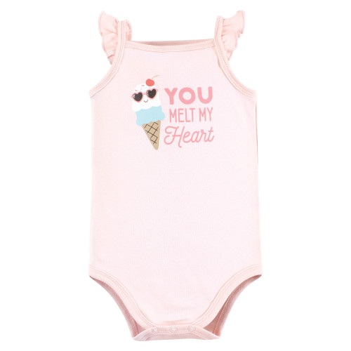 Hudson Baby Bodysuit, Short and Sock, Melt My Heart Ice Cream