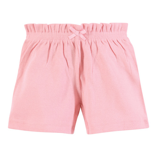 Hudson Baby Shorts Bottoms 4-Pack, Flowers And Strawberries