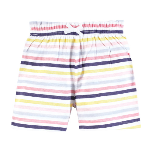 Hudson Baby Shorts Bottoms 4-Pack, Flowers And Strawberries