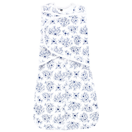 Hudson Baby Convertible Swaddle Sleep Sack, Blue Toile