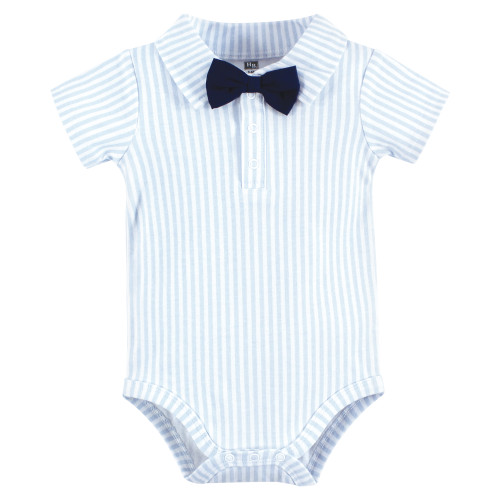 Hudson Baby Cotton Bodysuits 3-Pack, Mommys Little Man Bow Tie