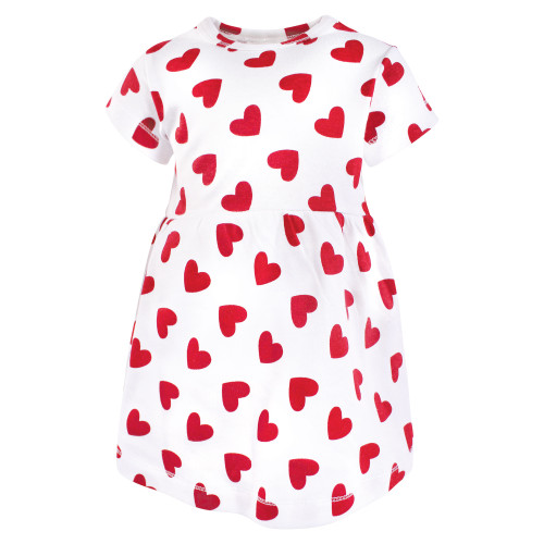 Hudson Baby Cotton Dresses, Love Hearts