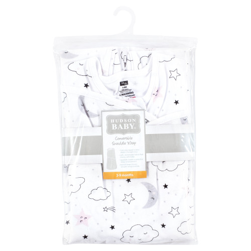 Hudson Baby Convertible Swaddle Sleep Sack, Dreamer