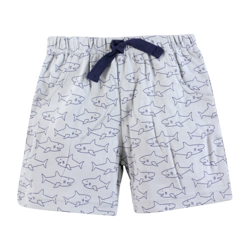 Hudson Baby Shorts Bottoms 4-Pack, Sharks And Anchors