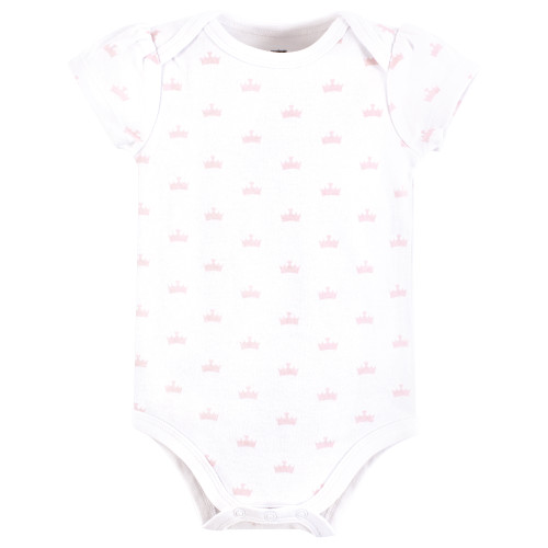Hudson Baby Cotton Bodysuits 3-Pack, Daddys Princess Crown