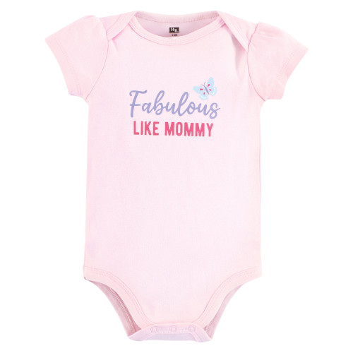 Hudson Baby Cotton Bodysuit, Pant and Shoe Set, Fabulous Butterfly