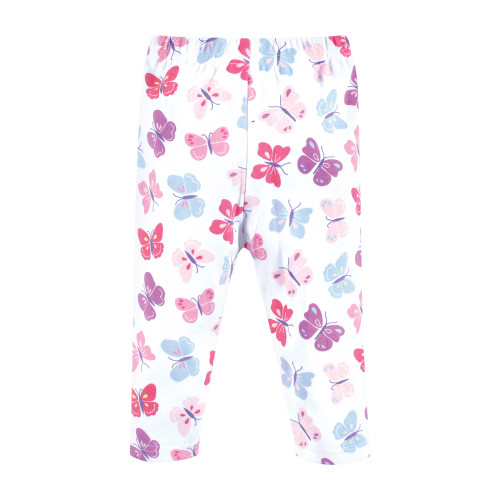 Hudson Baby Cotton Bodysuit, Pant and Shoe Set, Fabulous Butterfly