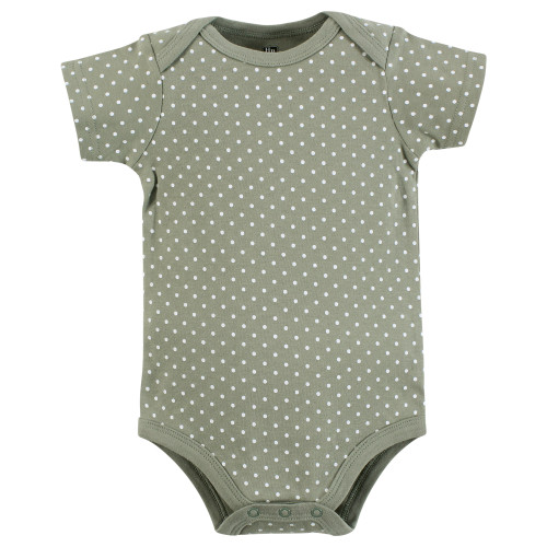 Hudson Baby Cotton Bodysuits 3-Pack, Be Happy Floral