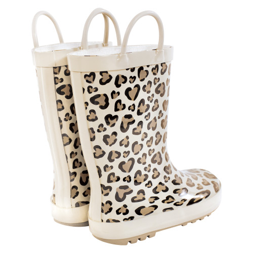 Hudson Baby Rain Boots, Heart Leopard