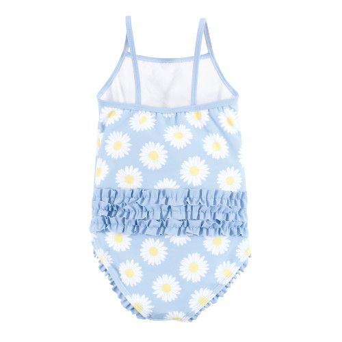 Hudson Baby Baby and Toddler Swimsuit, Blue Daisy Baby