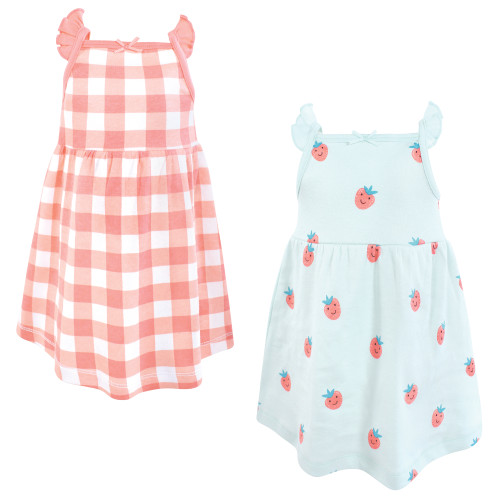 Hudson Baby Cotton Dresses, Gingham Berry