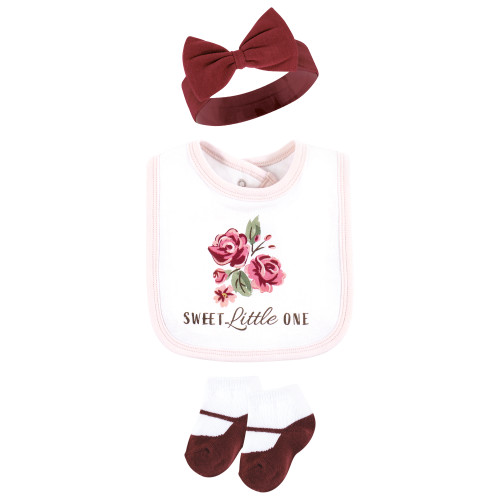 Hudson Baby Cotton Layette Set, Sweet Roses
