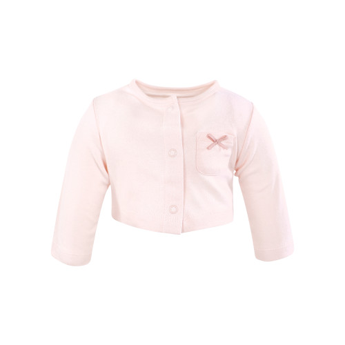 Hudson Baby Cotton Dress and Cardigan Set, Bonjour Paris