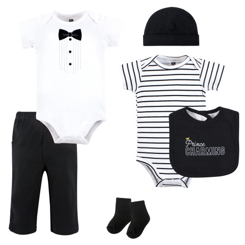 Hudson Baby Cotton Layette Set, Prince Charming Tux