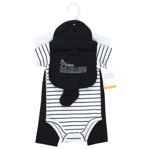 Hudson Baby Cotton Layette Set, Prince Charming Tux