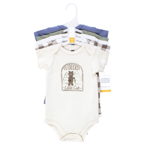 Hudson Baby Cotton Bodysuits 5-Pack, Outdoorsy Cub