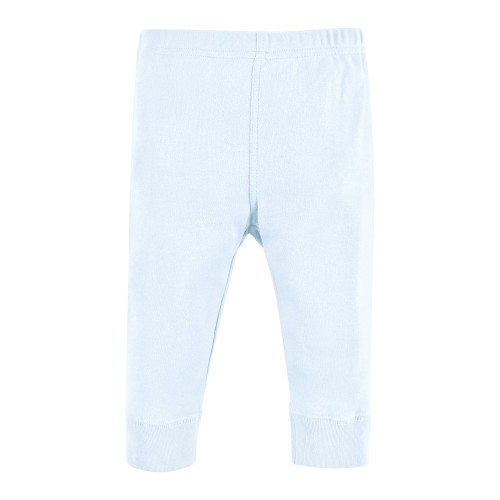 Hudson Baby Cotton Bodysuit, Pant and Shoe Set, Lt Blue Baseball