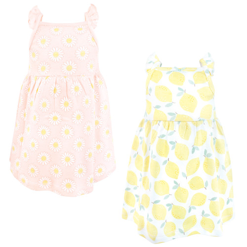 Hudson Baby Cotton Dresses, Lemon Daisy
