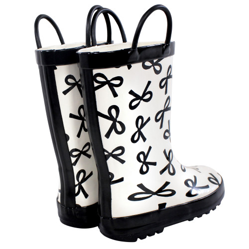 Hudson Baby Rain Boots, Black Bows