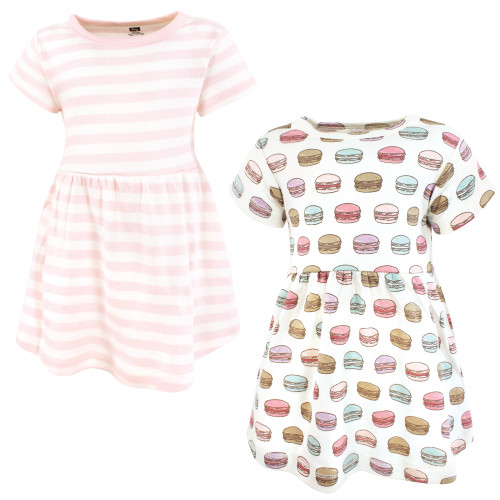 Hudson Baby Cotton Dresses, Macarons