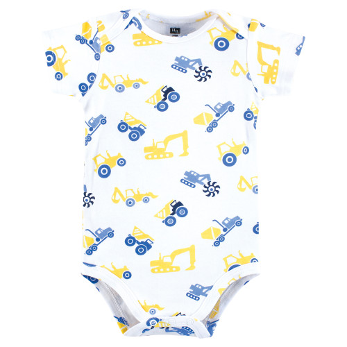 Hudson Baby Cotton Bodysuits 3-Pack, Movin Groovin