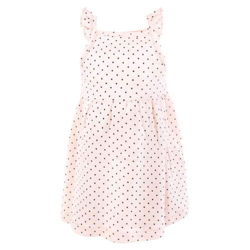 Hudson Baby Cotton Dresses, Pastel Wildflower 1