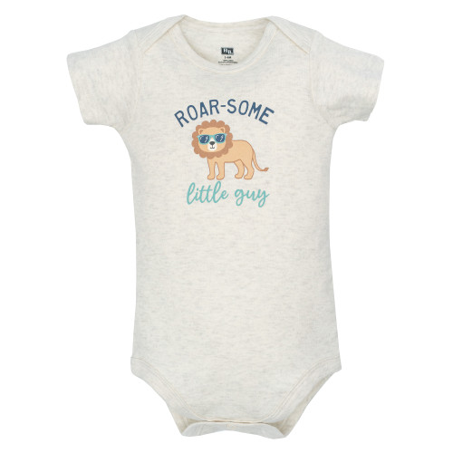 Hudson Baby Cotton Bodysuits 5-Pack, Roarsome Little Lion
