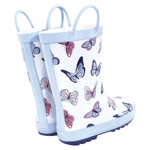 Hudson Baby Rain Boots, Blue Butterflies