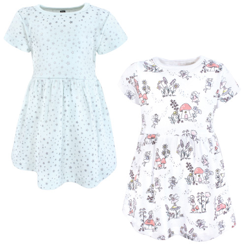 Hudson Baby Cotton Dresses, Garden Fairies