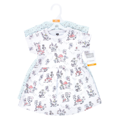 Hudson Baby Cotton Dresses, Garden Fairies