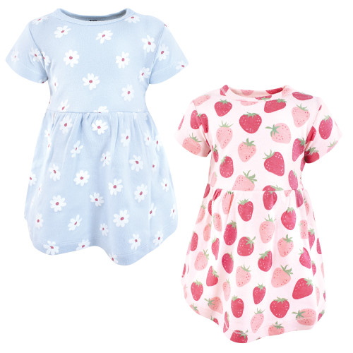 Hudson Baby Cotton Dresses, Strawberry Love