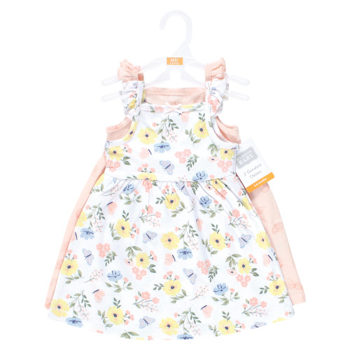 Hudson Baby Cotton Dresses, Soft Butterfly Floral