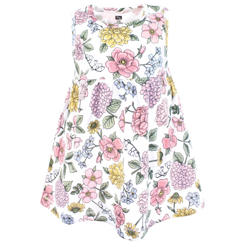 Hudson Baby Cotton Dress and Cardigan Set, Vintage Blossom