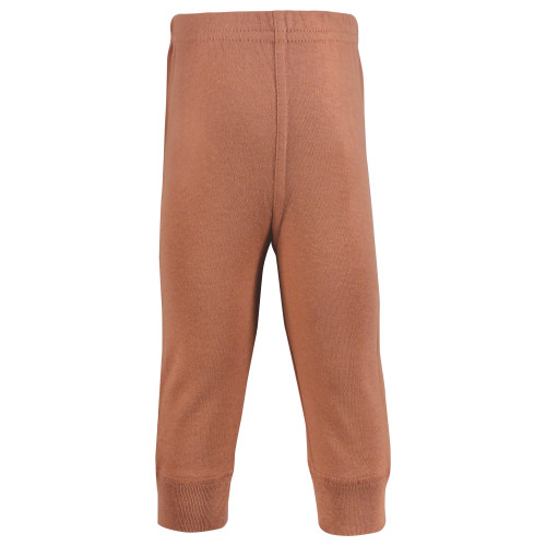 Hudson Baby Cotton Pants and Leggings, Tan Gray Black