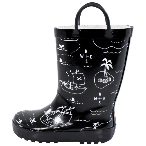 Hudson Baby Rain Boots, Fun Pirate