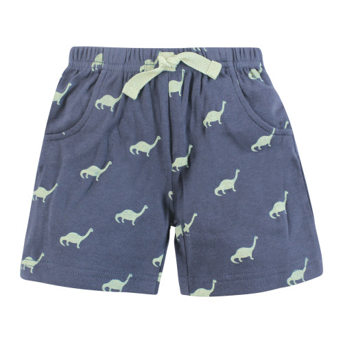Hudson Baby Shorts Bottoms 4-Pack, Mighty Cute Dino