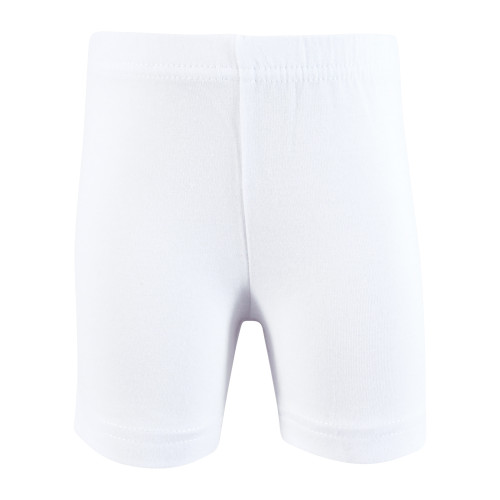 Hudson Baby Shorts Bottoms 4-Pack, White Pink