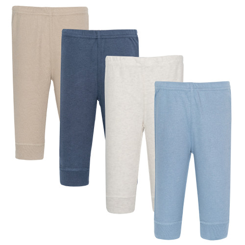 Hudson Baby Cotton Pants and Leggings, Blue Taupe