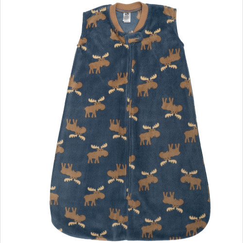 Hudson Baby Plush Sleeping Bag, Sack, Blanket, Blue Moose