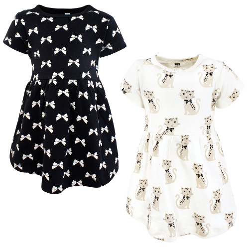 Hudson Baby Cotton Dresses, Purrfect Leopard