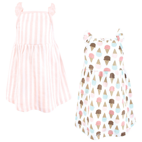 Hudson Baby Cotton Dresses, Melt My Heart Ice Cream