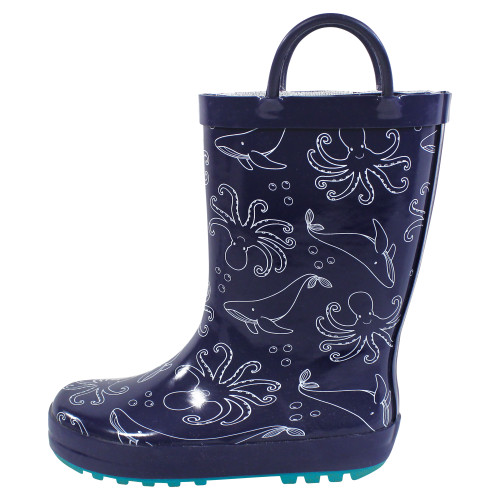 Hudson Baby Rain Boots, Sea Octopus