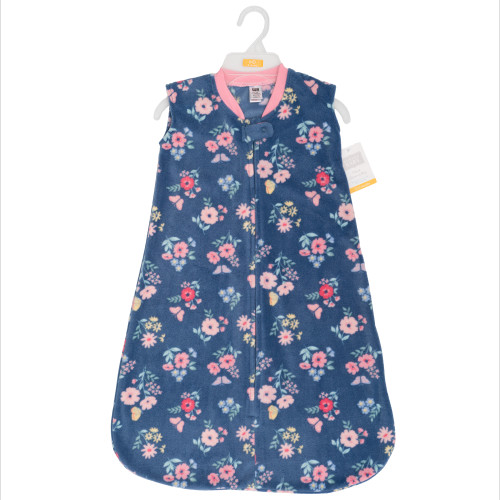 Hudson Baby Plush Sleeping Bag, Sack, Blanket, Blue Butterfly Floral